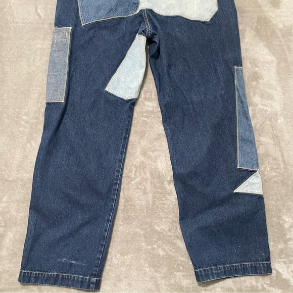 Vintage Karl Kani Patchwork Jeans 36 Baggy Carpenter 90s Hip Hop Streetwear - Picture 7 of 16